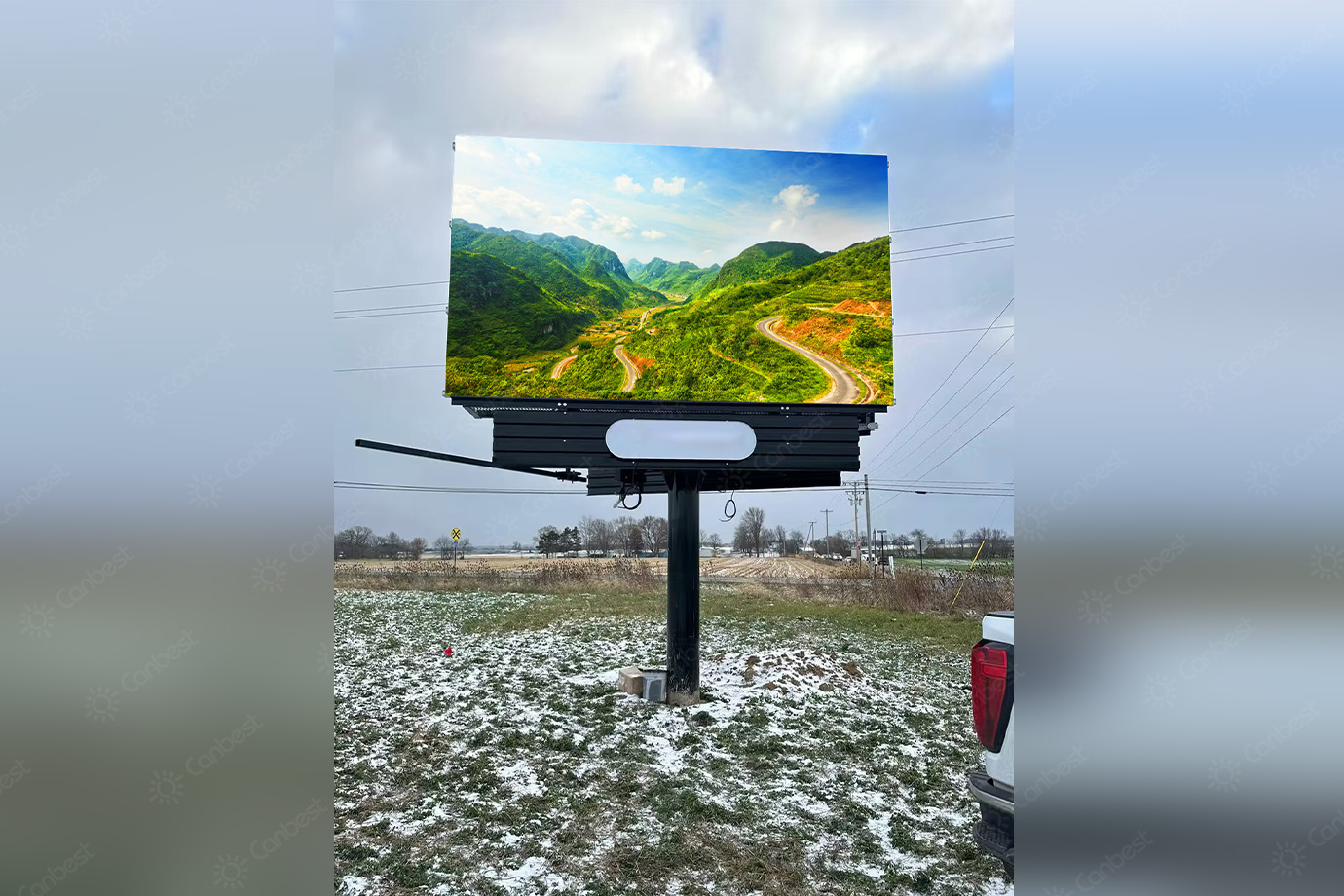 Apro6 Outdoor V-shape Double Sided LED Billboard Display in USA