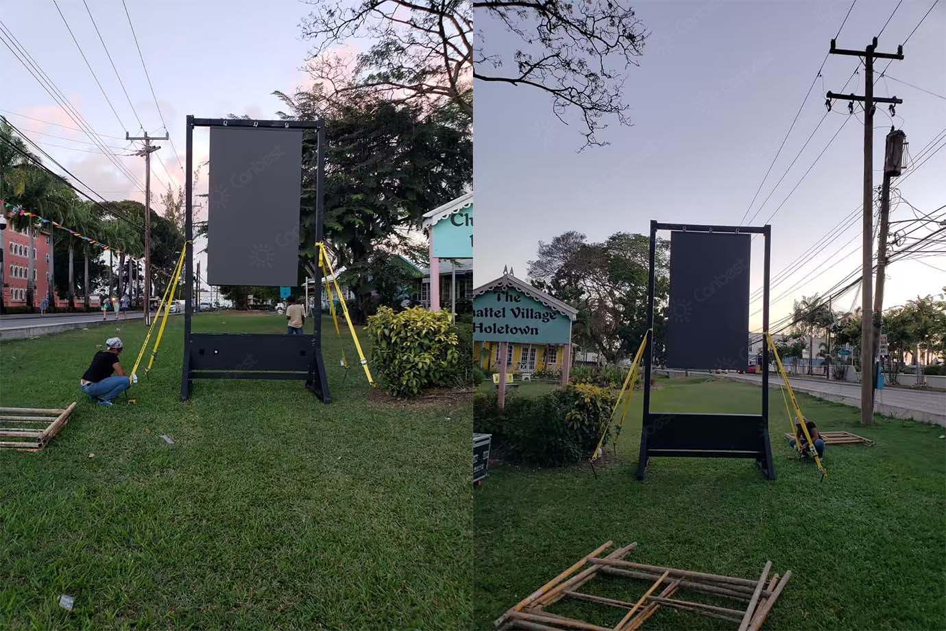 RX390 Double Sided Outdoor LED Screen Panels In Barbados